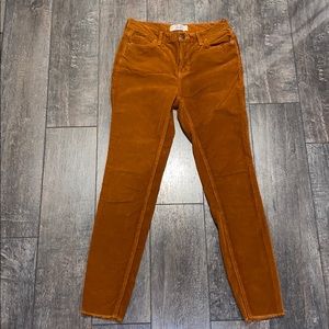 Free People size 26 corduroy Skinny Pants